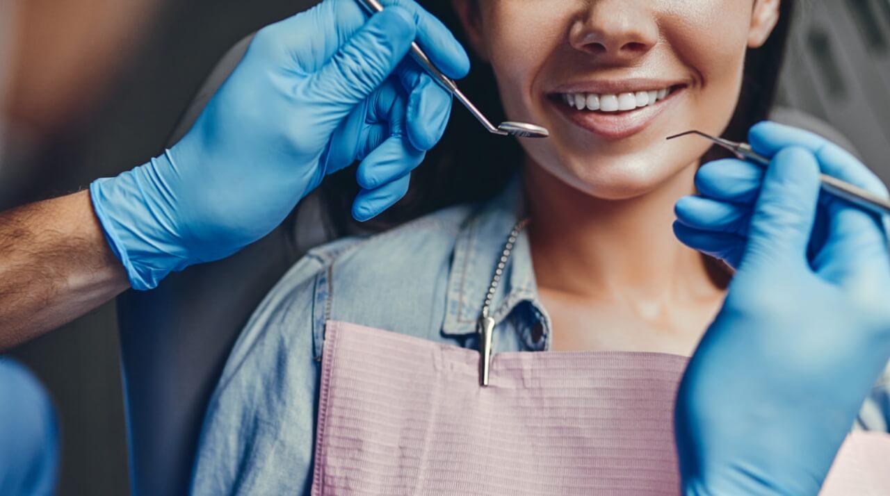Immagine di un sorriso di donna
